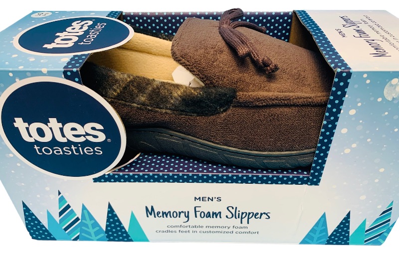 Photo 1 of 987724…men’s size L 9-10 memory foam slippers 