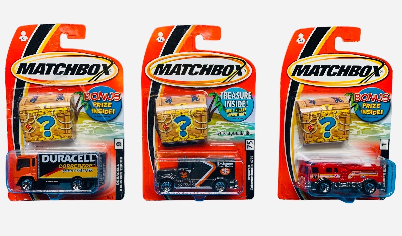 Photo 1 of 987784…3 Matchbox treasure bonus prize die cast trucks 