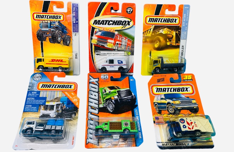 Photo 1 of 987790…6  Matchbox die cast work trucks 