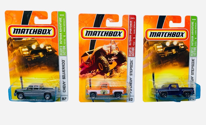 Photo 1 of 987793…3  Matchbox die cast Chevy trucks 