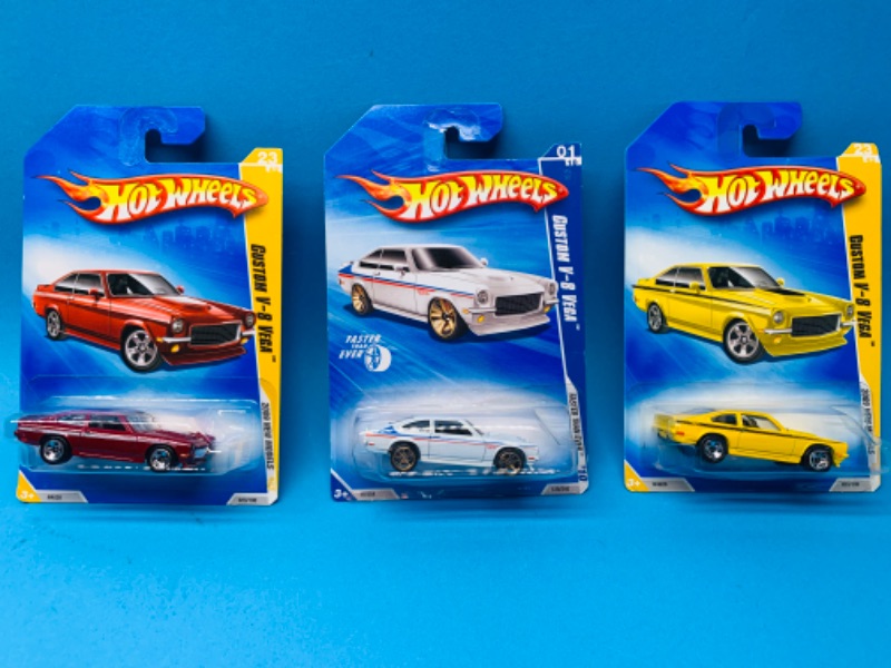 Photo 1 of 987796…3 hot wheels die cast custom v-8 vega cars