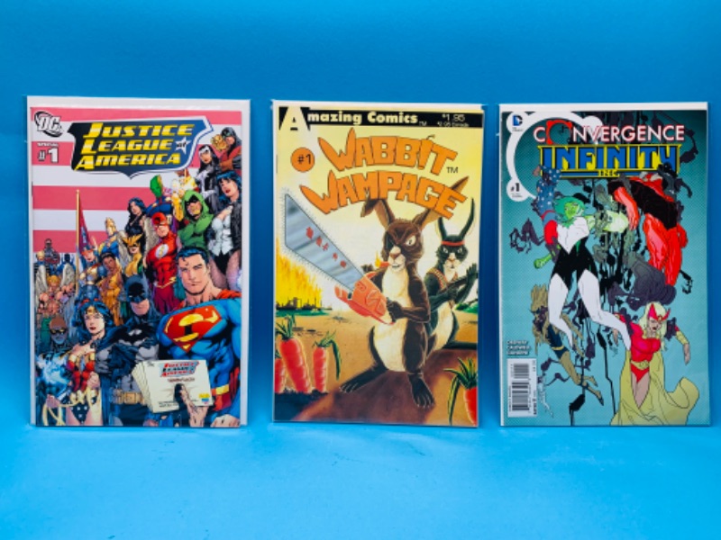 Photo 1 of 987805… 3 comics all #1’s in plastic sleeves 