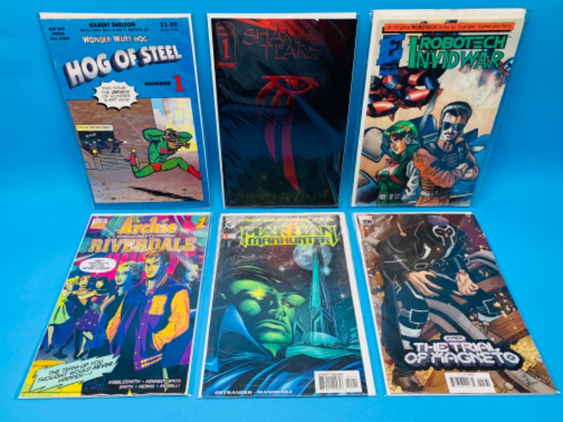 Photo 1 of 987808… 6 comics all #1’s in plastic sleeves 