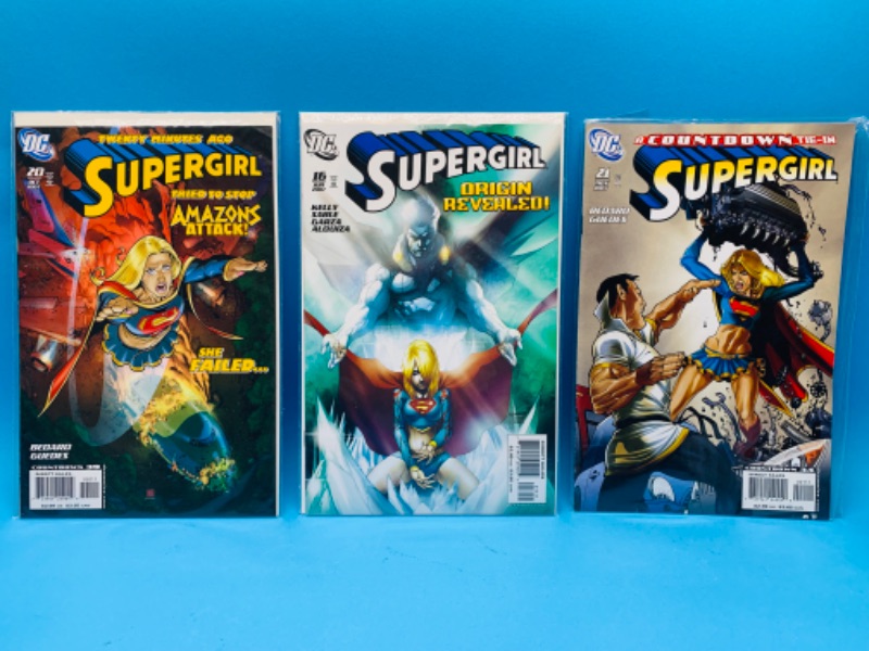 Photo 1 of 987818…3 supergirl comics in plastic sleeves 