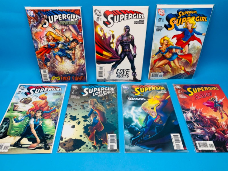 Photo 1 of 987820…  7 supergirl comics in plastic sleeves 