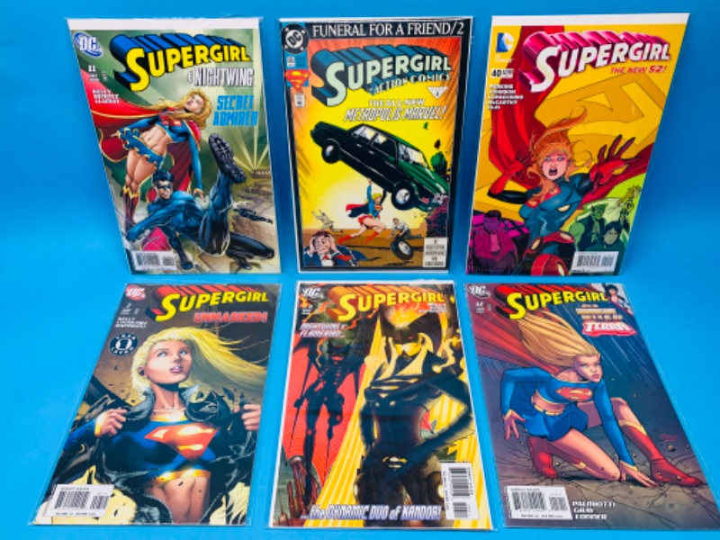 Photo 1 of 987821…6 supergirl  comics in plastic sleeves 