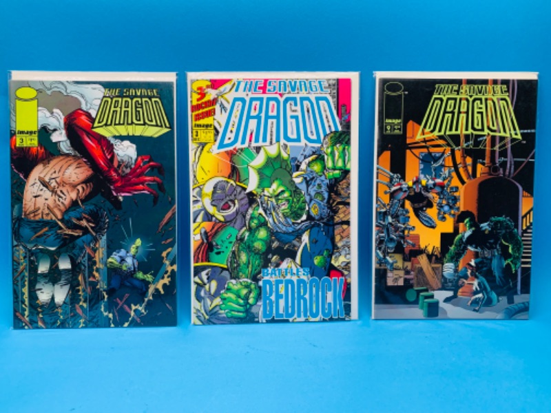 Photo 1 of 987831…3 savage dragon comics in plastic sleeves 