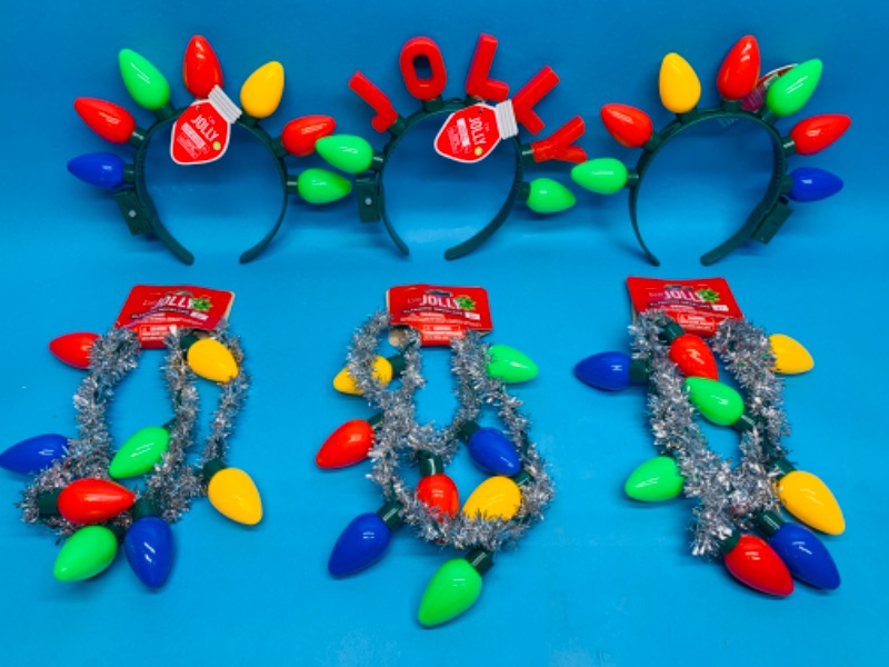 Photo 1 of 988039…light up holiday headbands and necklaces 
