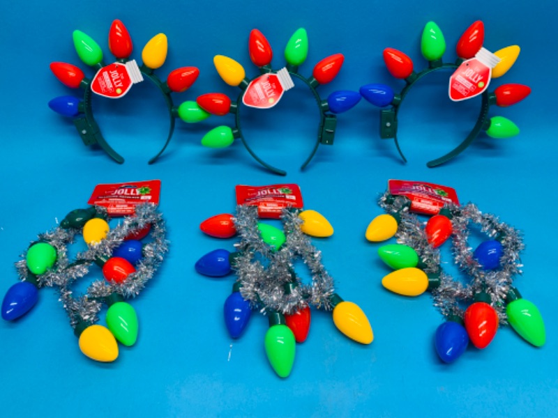 Photo 1 of 988040…light up holiday headbands and necklaces 