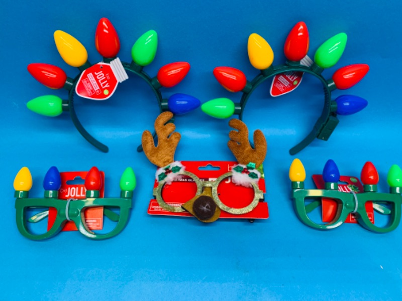 Photo 1 of 988041…light up holiday headbands and glasses 