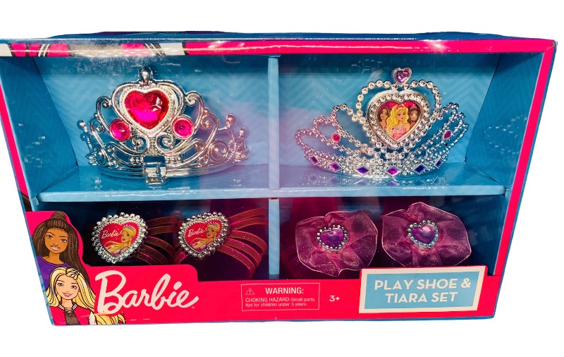 Photo 1 of 988218… Barbie play shoe and tiara set 