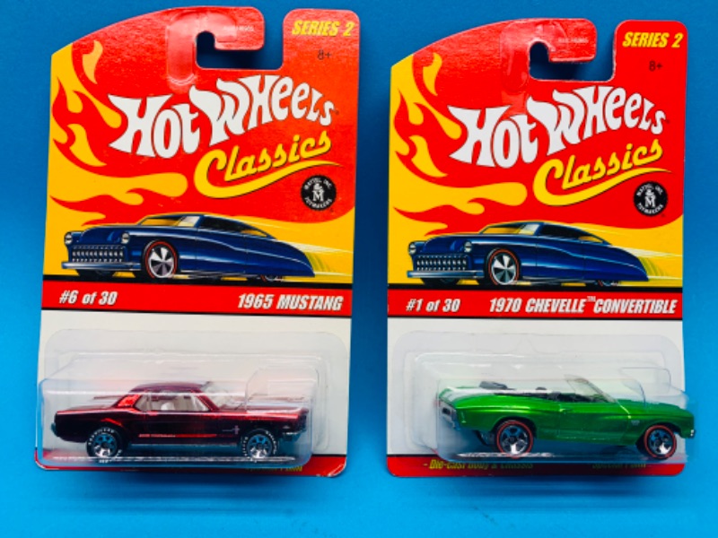 Photo 1 of 988246… 2 hot wheels classics die cast muscle cars with special paint-1 redline 