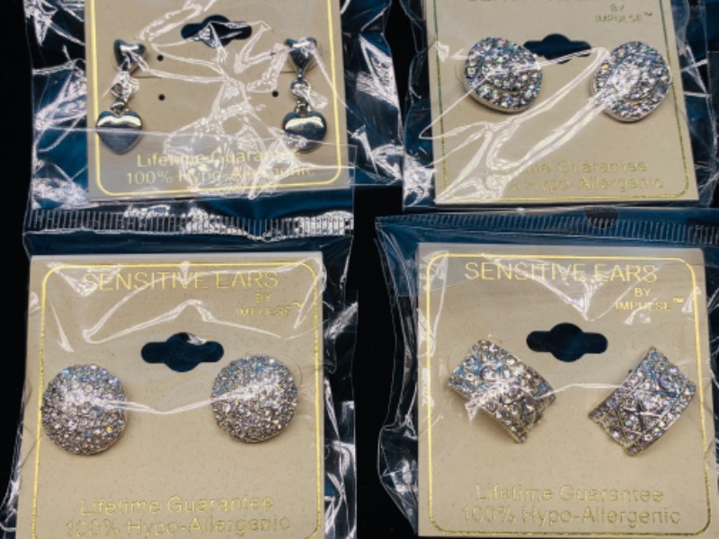 Photo 2 of 988291…6 pairs of sensitive hypoallergenic pierced earrings 