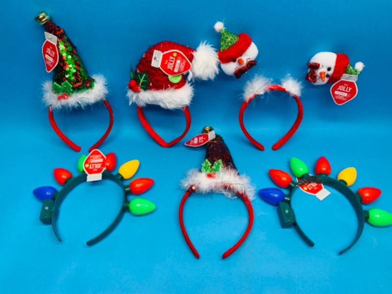 Photo 1 of 988320…6 holiday headbands - some light up