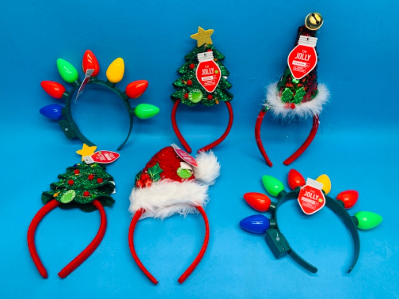 Photo 1 of 988321…6 holiday headbands-some light up 