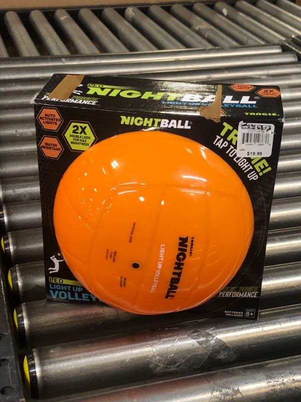 Photo 2 of Nightball Volleyball LED Volleyball - Light Up Glow in The Dark Volleyball - Outdoor Volleyball for Teens - Teenage Old Gift - Volleyball Gear Orange
