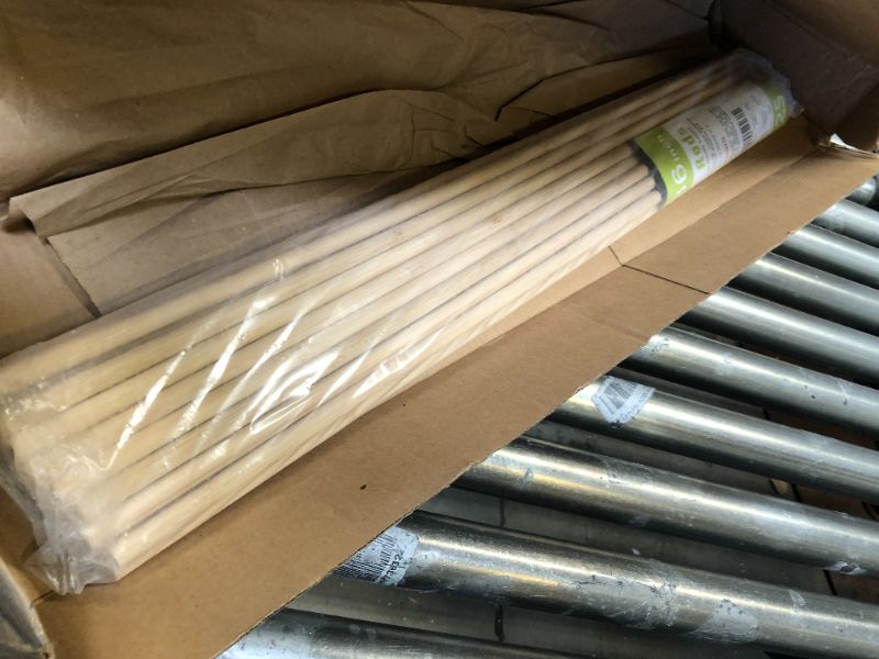 Photo 1 of 25PCS Dowel Rods Wood Sticks Wooden Dowel Rods - 1/2 x 36 Inch Unfinished Bamboo Sticks - for Crafts and DIYers 1/2" x 36" 25