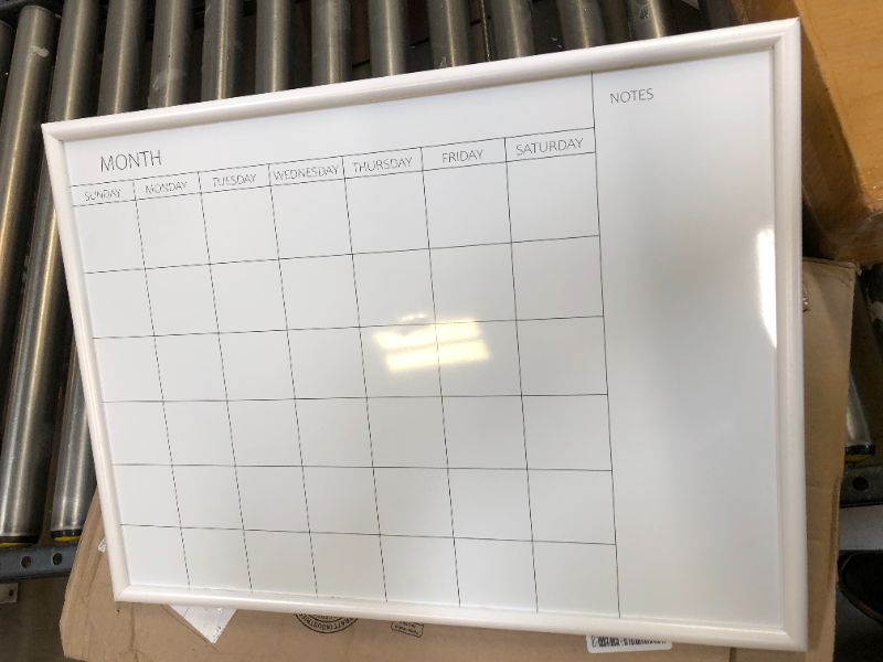 Photo 1 of DRY ERASE CALENDAR BOARD 