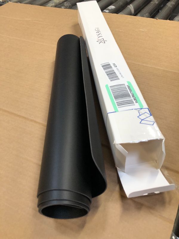 Photo 1 of Dual-Sided Multifunctional Desk Pad, Waterproof Desk Blotter Protector, Leather Desk Wrting Mat Mouse Pad (47.2" x 23.6", Black) Black 47.2" x 23.6"