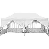 Photo 1 of 10x20 Pop Up Canopy with 6 Sidewall,Heavy Duty Canopy UPF 50+ All Season Wind Waterproof Commercial Outdoor Wedding Party Tents for Parties Canopy Gazebo with Roller Bag(10 x 20 ft White)----not the exact item 