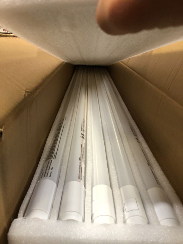 Photo 4 of 20 Pack 3CCT 4FT LED T8 Hybrid Type A+B Light Tube, 18W, 4000K/5000K/6500K Selectable, Plug & Play or Ballast Bypass, Single or Double End Powered, 2300lm, Frosted Cover, T8 T10 T12, 120-277V, UL, FCC
