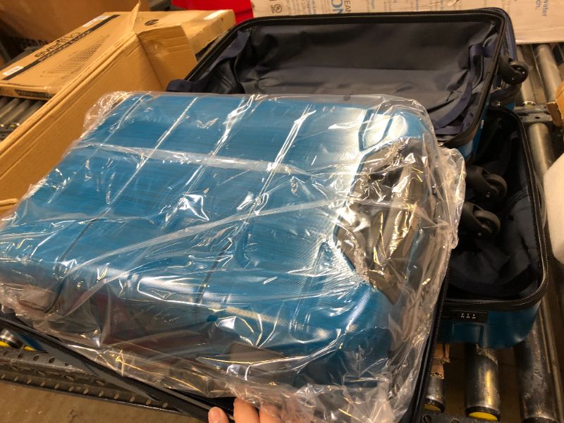 Photo 1 of Coolife Luggage Expandable(only 28") Suitcase 3 Piece Set with TSA Lock Spinner 20in24in28in caribbean blue 