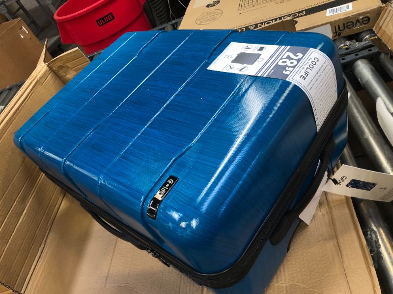 Photo 1 of Coolife Luggage Expandable(only 28") Suitcase 3 Piece Set with TSA Lock Spinner 20in24in28in caribbean blue 