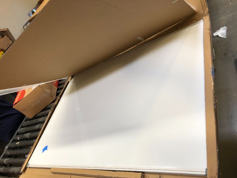 Photo 2 of 48 x 36-in Magnetic Dry Erase Board with Pen Tray| Aluminum Frame Portable Wall Large Whiteboard Message Presentation Board for Office & Classroom 48" x 36"