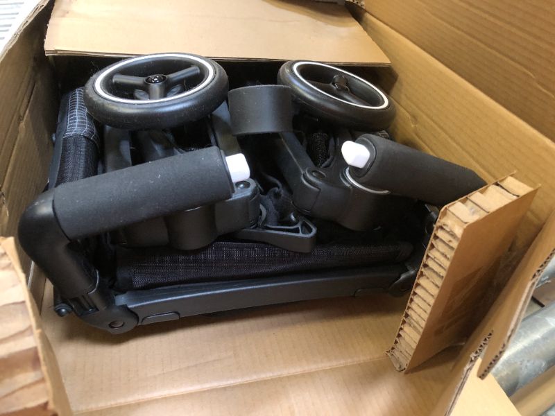 Photo 1 of gb Pockit Air All Terrain Ultra Compact Lightweight Travel Stroller with Breathable Fabric in Velvet Black Velvet Black Pockit Air