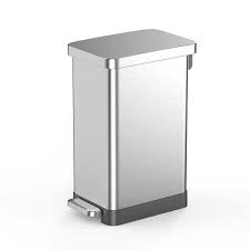 Photo 1 of SW 50L Stainless Steel Step-On Trash Can Slim Shape
