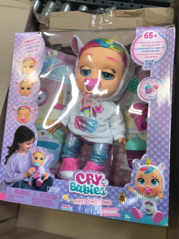 Photo 2 of Cry Babies First Emotions Dreamy Interactive Baby Doll with 65+ Emotions and Baby Sounds, Girls & Kids Age 3+, Multi