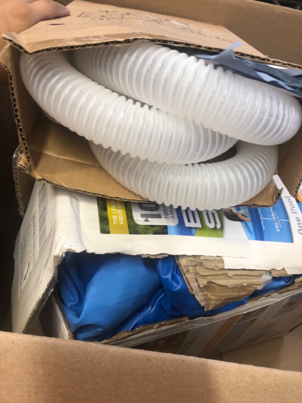 Photo 1 of INTEX 28120EH Easy Set 10 Feet x 30 Inch Inflatable Puncture Resistant Above Ground Swimming Pool 10FT x 30IN Pool Only