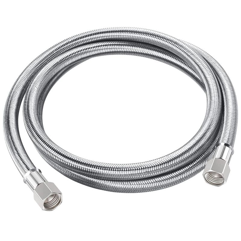 Photo 1 of 10Ft Stainless Steel Braided Ice Maker Hose Water Supply Hose