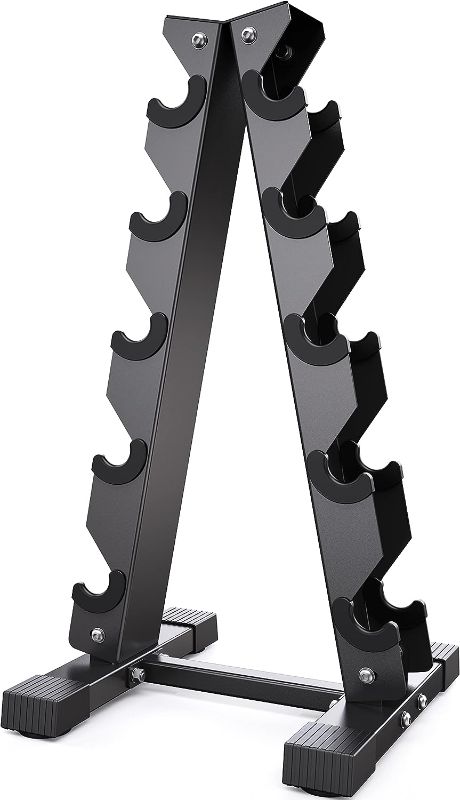 Photo 1 of AKYEN Dumbbell Rack Stand Only, Weight Rack for Dumbbells Compact A-Frame Home Gym Space Saver