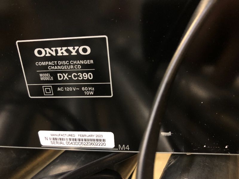 Photo 6 of Onkyo DXC390 6-Disc Carousel Changer CD Player, Black