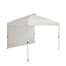 Photo 1 of 10 ft. x 10 ft. Commercial Instant Canopy-Pop Up Tent with Wall Panel White
