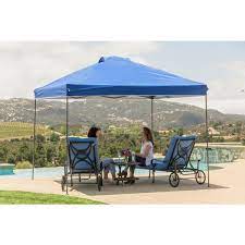 Photo 1 of 10 ft. x 10 ft. Blue Instant Canopy Pop Up Tent
