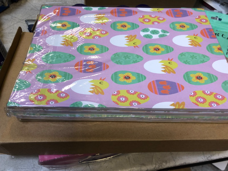 Photo 1 of 240 Sheets Easter Pattern Cardstock Paper A4 Easter Double Sided Scrapbook Paper Pastel Origami Craft Paper 12 Patterns Decorative Double Sided Wrapping Easter Paper for Birthday Party Craft DIY