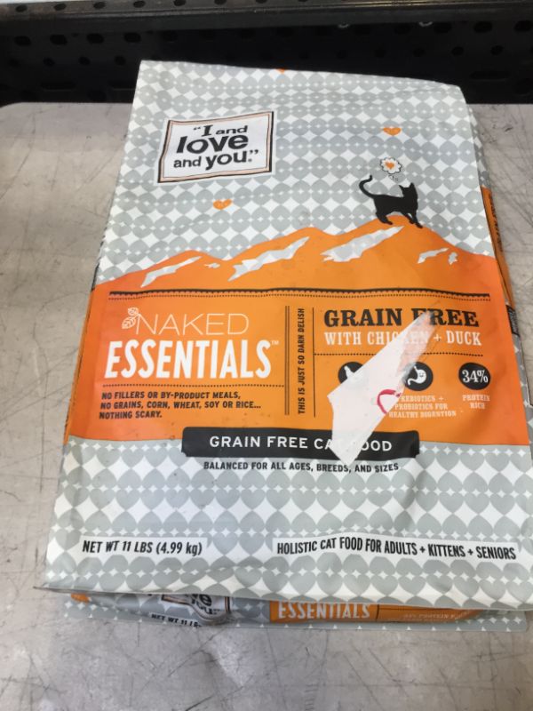 Photo 2 of "I and love and you" Naked Essentials Chicken & Duck Grain Free Dry Cat Food, 11 Lb 11 Pound (Pack of 1) Chicken + Duck