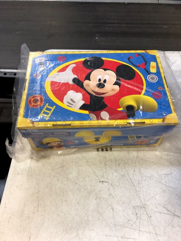 Photo 2 of Disney Junior Mickey Mouse Helping Hands Dress Up Trunk, 19 Piece Pretend Play Set with Storage, Size 4-6X, Amazon Exclusive, by Just Play