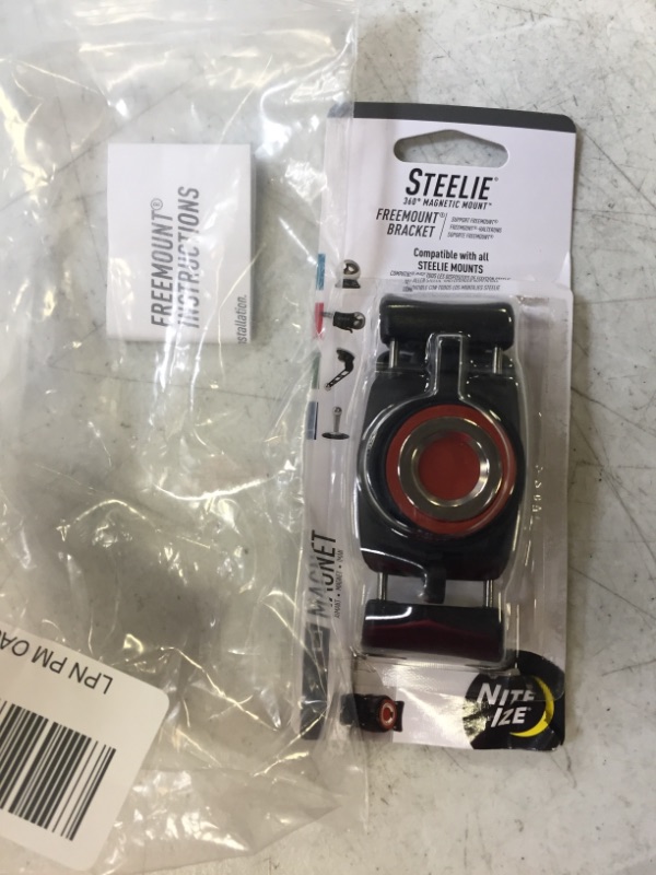 Photo 1 of Nite Ize STF-01-R7 Original Steelie FreeMount Bracket - Additional FreeMount for Steelie Magnetic Phone Mounting Systems Black