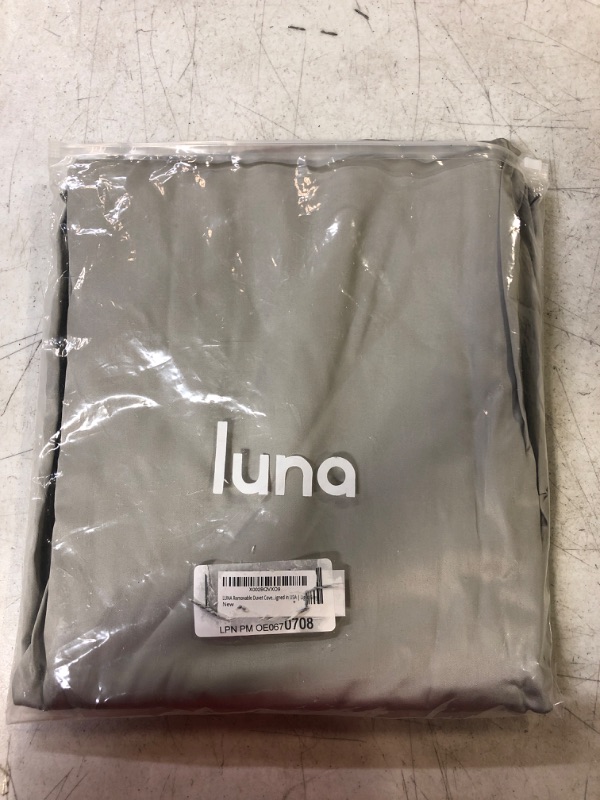 Photo 2 of [Premium Removable Duvet Cover for Weighted Blankets] by Luna - Oeko Tex Cotton Weighted Blanket Cover- 8 Tie System for Secure Fastening [Twin Size - 41" x 60"] [Minky Graphite]
