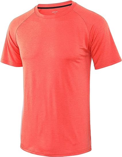 Photo 1 of DESPLATO Men's Performance Breathable Athletic Dry Fit Active Jersey Training Gym Workout T Shirts Large
