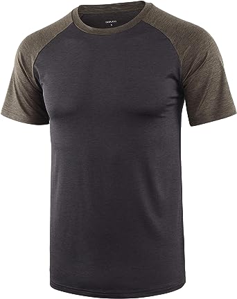 Photo 1 of DESPLATO Men's Performance Breathable Athletic Dry Fit Active Jersey Training Gym Workout T Shirts
