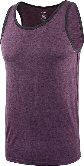 Photo 1 of DESPLATO Men's Performance Quick Dry Workout Athletic Muscle Running Gym Sleeveless Tank Top Shirts Medium
