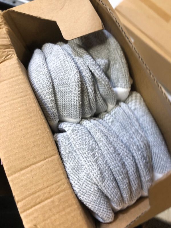 Photo 1 of 10 PAIRS WWHITE/GREY SOCKS LARGE