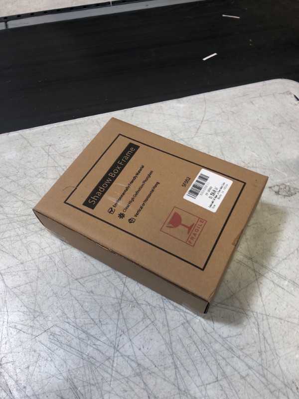 Photo 1 of GraduationMall 5x7 Top Loading Shadow Box Frame with HD Glass,Wood Display Case with Slot,1.25 inches Interior Depth,Ideal for Wine Bottle Caps,Tickets,Shells,Stamps and More,Black Black - Top Loading 5x7