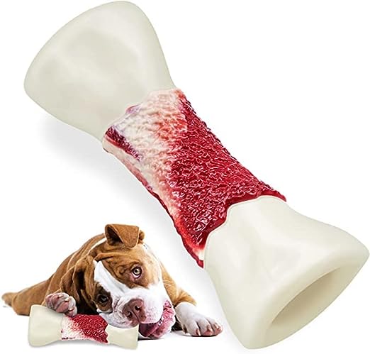 Photo 1 of Doudele Indestructible Durable chew Bones - Tough Dog Toys for Aggressive chewers Large Breed,Real Beef
