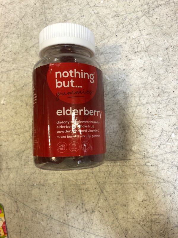 Photo 1 of ?????? ????* Elderberry Gummies, Sambucus - Natural Black Elderberry with Zinc and Vitamin C for Adults and Kids, Supplement and Vegan, 60 Elderberry Immune Support Gummies EXP DEC 2023