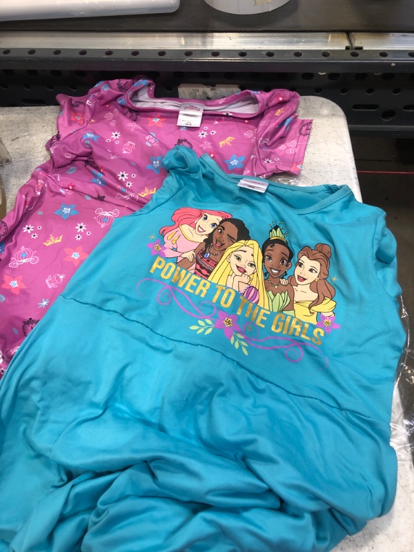 Photo 1 of 2 PC DISNEY PRINCESS PAJAMAS ( SIZE: 10-12 ) 